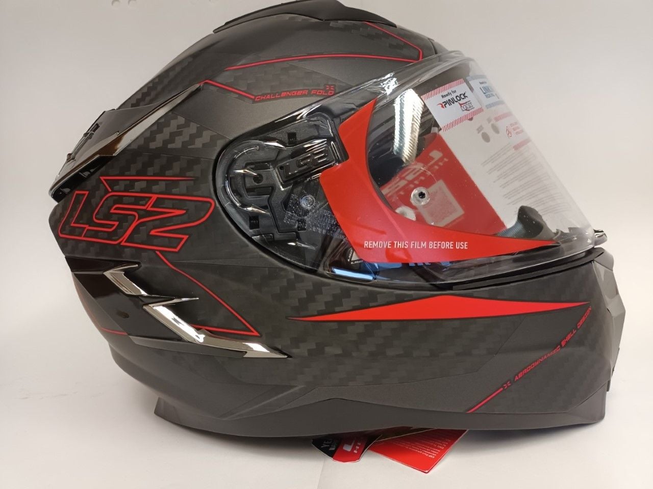 LS2 Challenger Carbon helhjelm i karbon