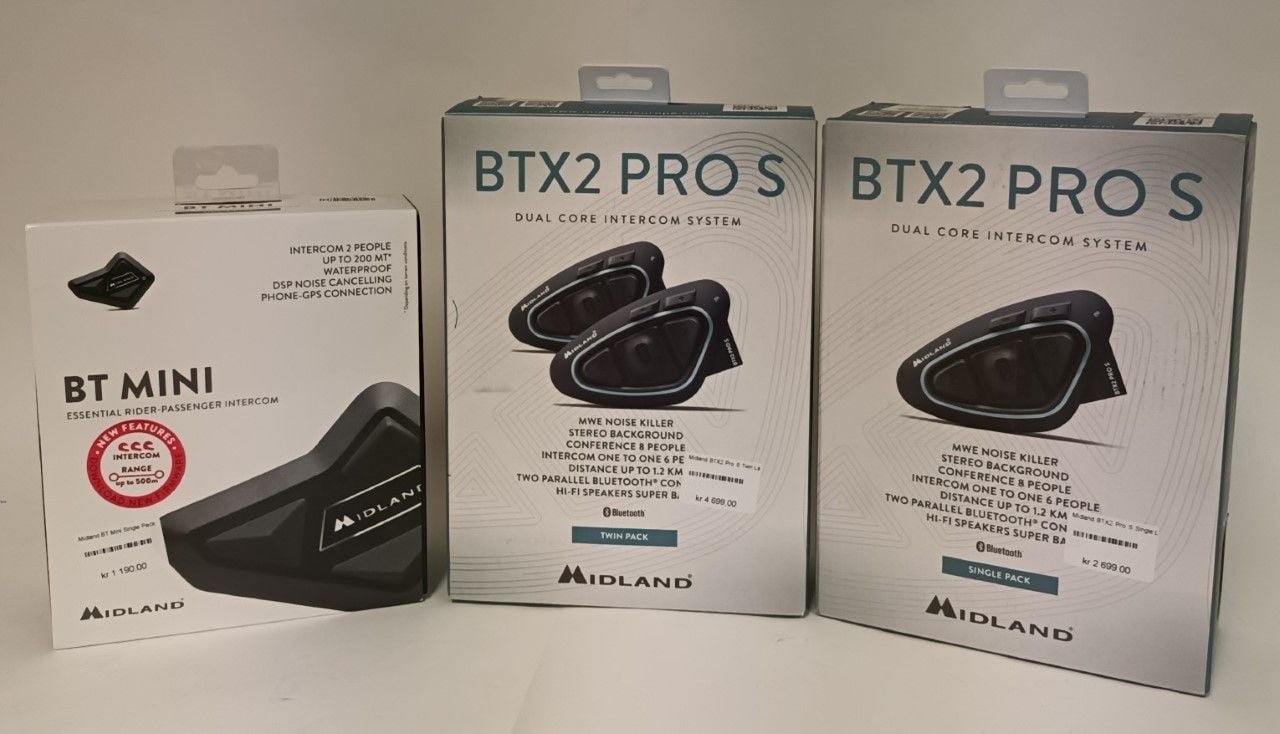 Midland BTX2 Pro S toveis intercom